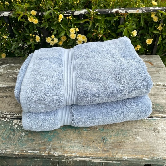 Threshold Bath Threshold 0 Cotton Light Blue 2 Bath Towels Set